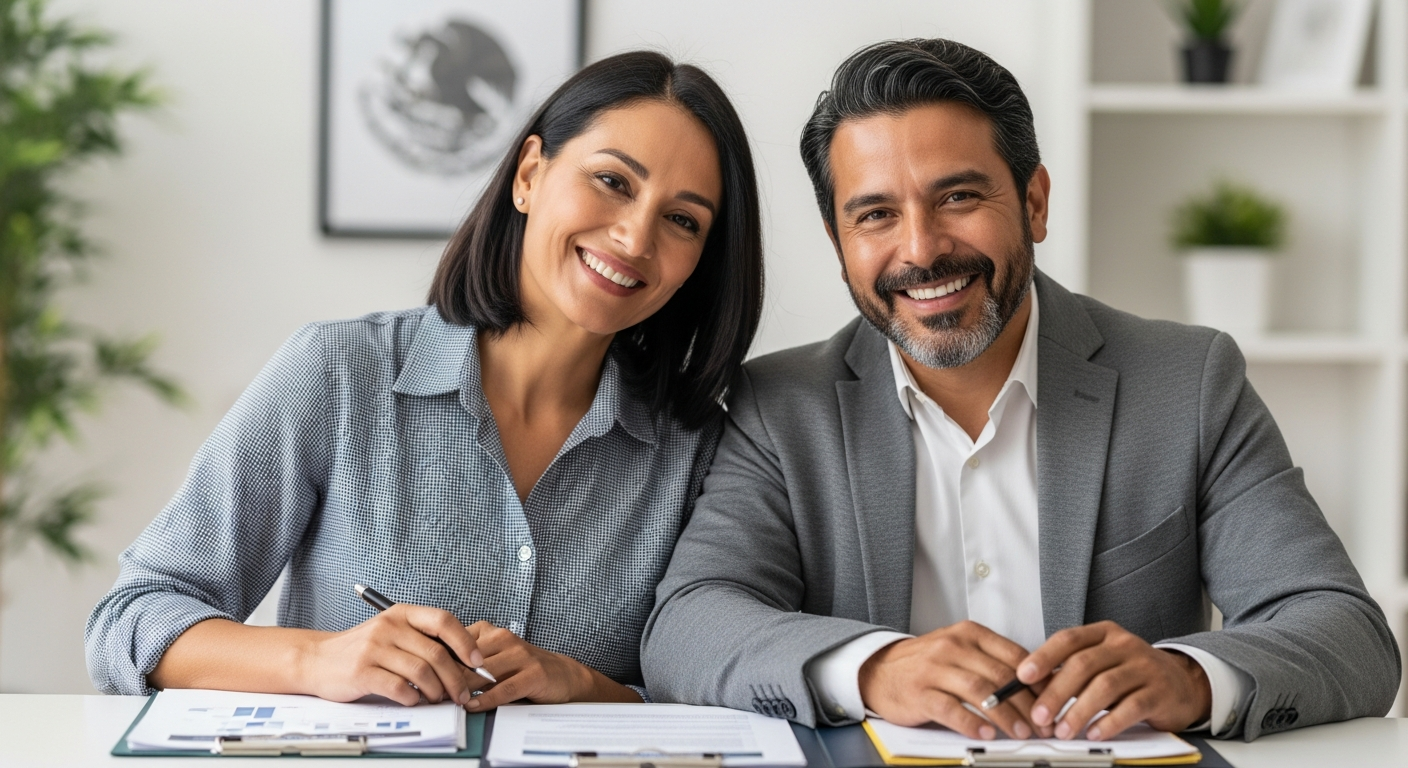 Pareja mexicana con control financiero gracias a crédito por nómina
